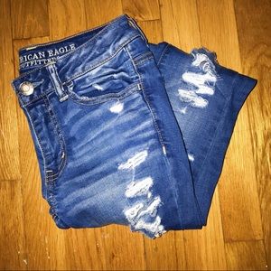 COPY - American Eagle Ripped Dark Wash Jeggings